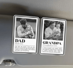 Custom Dad Photo Car Visor Clip, Fathers Day Gifts For Dad, Custom Dad Photo Frame Sun Visor Clip, Photo Gift for Dad, Drive Safe Daddy 06933248 - DiyGiftly