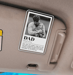 Custom Dad Photo Car Visor Clip, Fathers Day Gifts For Dad, Custom Dad Photo Frame Sun Visor Clip, Photo Gift for Dad, Drive Safe Daddy 06933248 - DiyGiftly