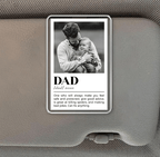 Custom Dad Photo Car Visor Clip, Fathers Day Gifts For Dad, Custom Dad Photo Frame Sun Visor Clip, Photo Gift for Dad, Drive Safe Daddy 06933248 - DiyGiftly