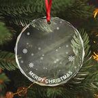 Custom Dog Cat Photo Life Would Be Boring Without Me Glass Circle Ornament 689507 - DiyGiftly