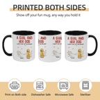 Custom Dog Lover Mug – A Girl, A Man & Their Dogs – Personalized Names & Pets – Heartwarming Family Gift 1051282 - DiyGiftly
