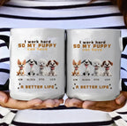 Custom Dogs And Name - White Custom Mugs - Birthday Gift For Dogs Lovers 758909 - DiyGiftly