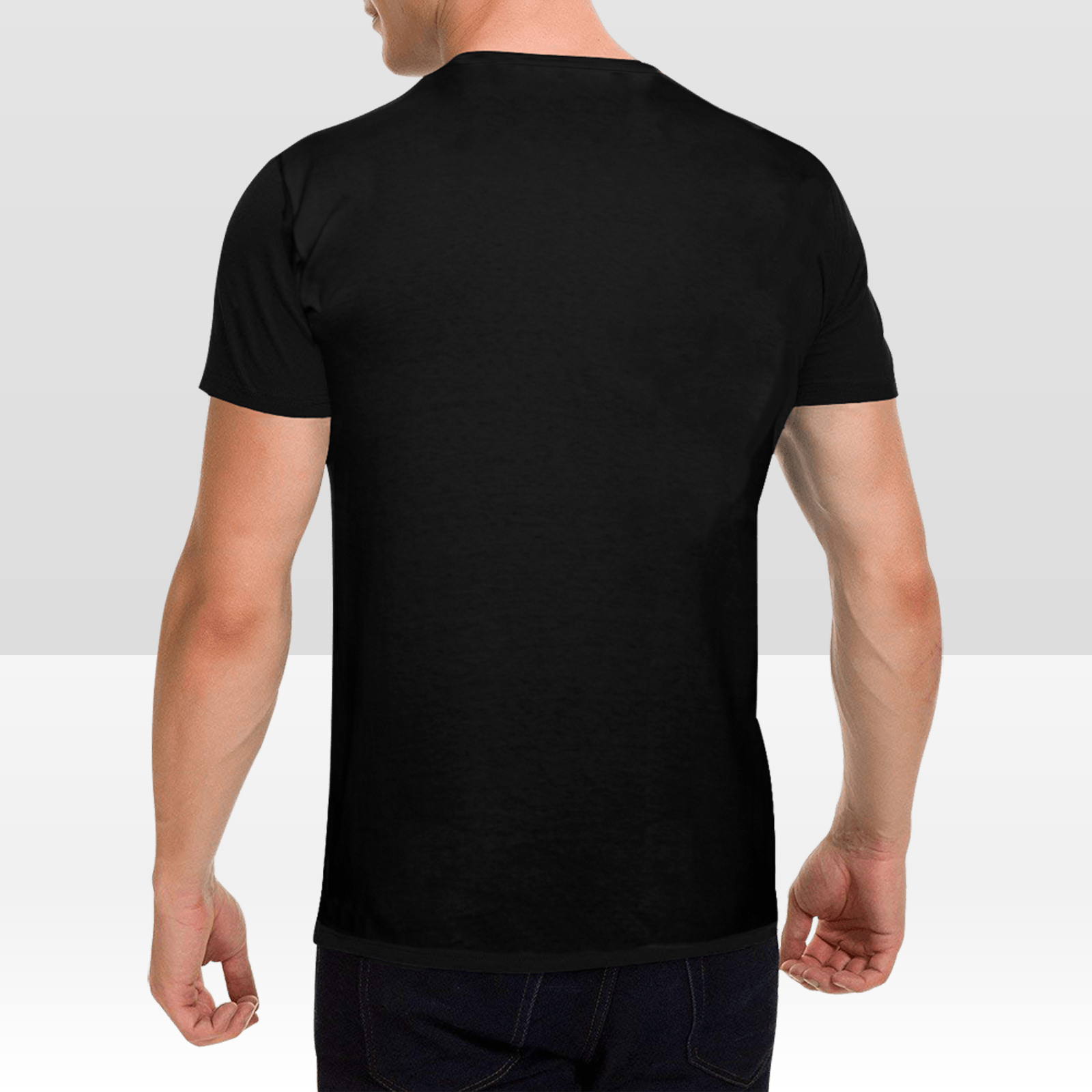 Custom Double - Sided Men's T-Shirt – Design Front & Back Your Way - DiyGiftly