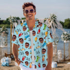 Custom Drink Theme Hawaiian Shirt with Face and Age Print – Personalized Summer Beach Vacation Shirt for Men, Birthday Gift, Father’s Day Gift, Christmas Holiday Gift for Him 68758016 - DiyGiftly