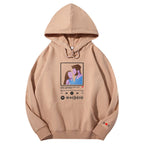 Custom embroidered pattern audio track hoodie comfortable fit trendy fashion for music lover - DiyGiftly