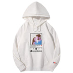 Custom embroidered pattern audio track hoodie comfortable fit trendy fashion for music lover - DiyGiftly