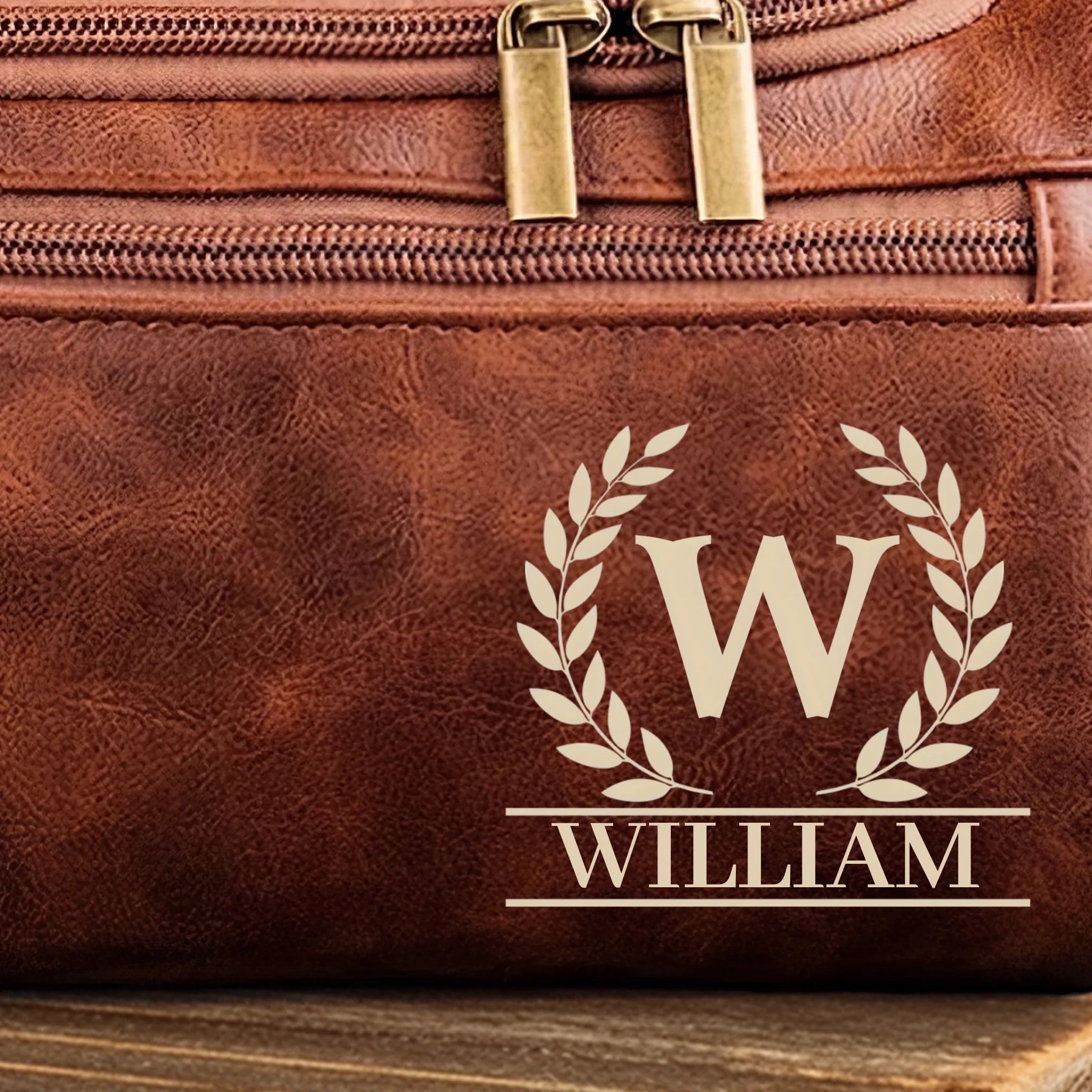 Custom Engraved Leather Toiletry Bag – “Built For Every Path” Engraved Toiletry Bag – Best Birthday Gift for Dad, Brother, Grandpa, Husband – Travel Bag, Grooming Organizer 1069241 - DiyGiftly