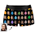 Custom Face Easter Theme Boxer Personalized Photo Boxer Funny Easter Gift for Boyfriend - DiyGiftly