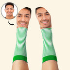 Custom Face Funny Socks Cartoon Style Photo Gifts for Him Her - DiyGiftly