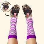 Custom Face Funny Socks Cartoon Style Photo Gifts for Him Her - DiyGiftly
