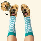 Custom Face Funny Socks Cartoon Style Photo Gifts for Him Her - DiyGiftly