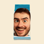 Custom Face Funny Socks Cartoon Style Photo Gifts for Him Her - DiyGiftly