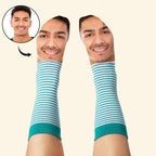 Custom Face Funny Socks Cartoon Style Photo Gifts for Him Her - DiyGiftly