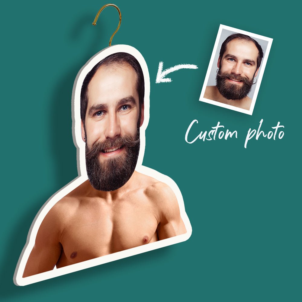 Custom Face Hanger For Your Friends Personalized Muscular Man Portrait Hanger - DiyGiftly