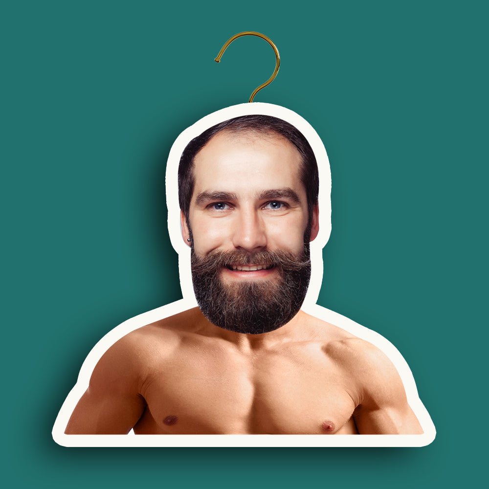 Custom Face Hanger For Your Friends Personalized Muscular Man Portrait Hanger - DiyGiftly