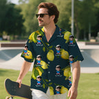 Custom Face Lemon Hawaiian Shirt – Personalized Funny Summer Shirt for Beach Holiday, Family Reunion, Travel, Picnic or Birthday Gift for Men, Women, Friends 96693504 - DiyGiftly