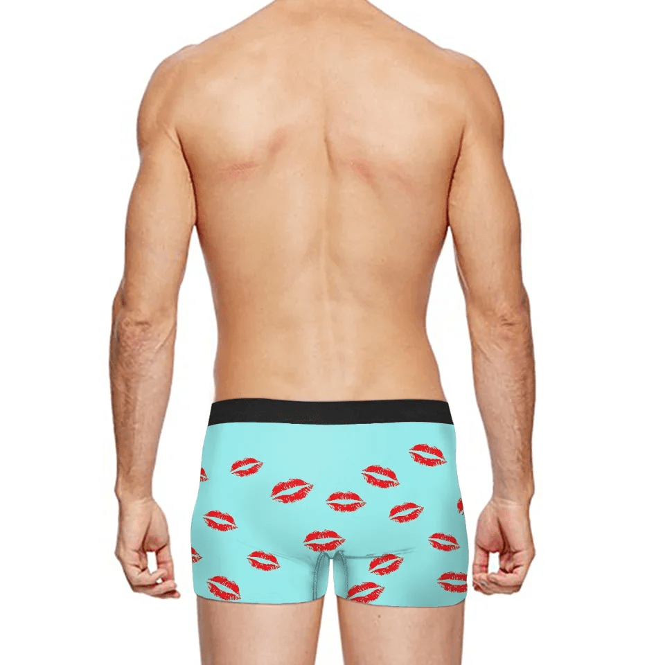 Custom Face Men's Boxer It'S Mine Style Underwear, Birthday Gifts for Husband, Waistband Text Boxer Gift 748430 - DiyGiftly