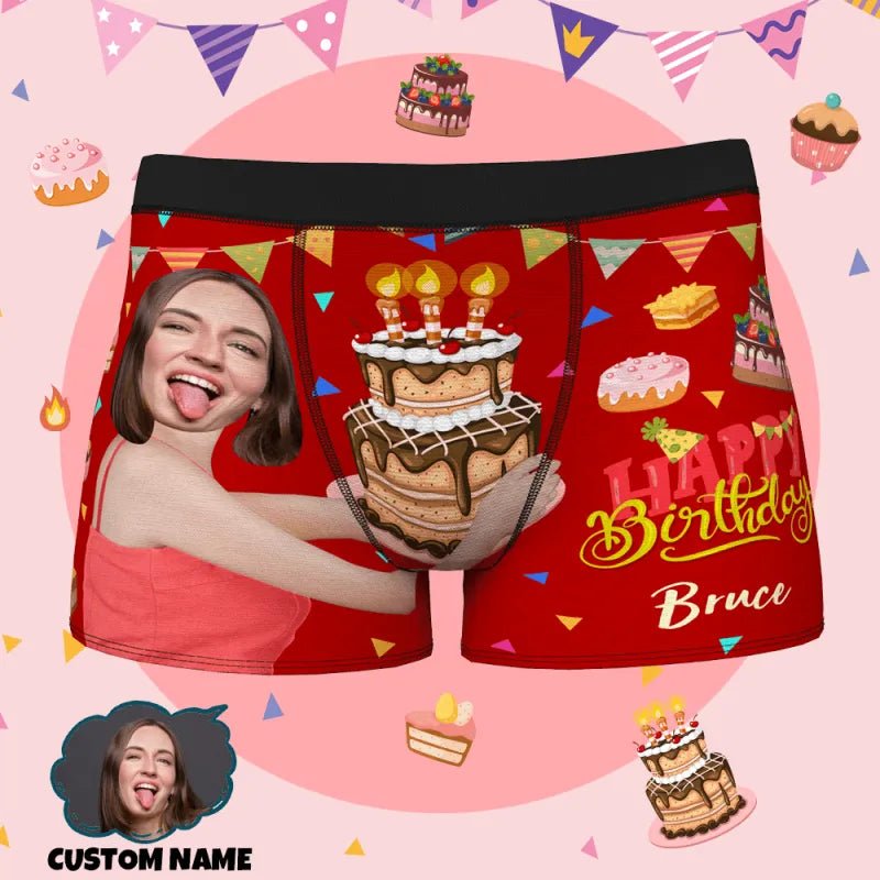 personalized face and name boxer briefs birthday surprise gift for boyfriend