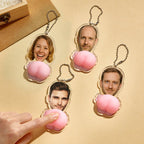 Custom Face Photo Pink Butt Squeezable Acrylic Keychain – Funny Personalized Gift - DiyGiftly