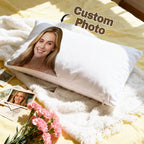 Custom Face Pillow Personalized Long - Distance Gift Valentine’s Gift Sleep Next to Your Loved One Anytime - DiyGiftly