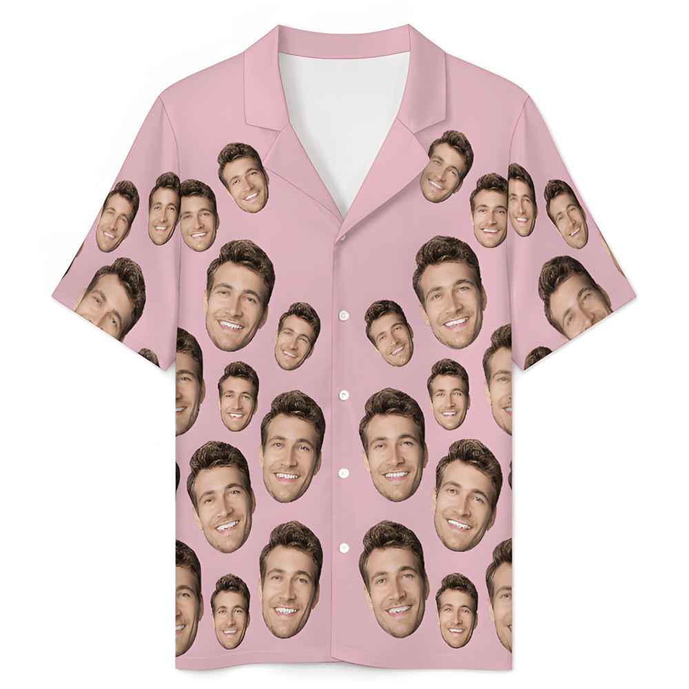 Custom Face Short Sleeve Pajama Valentine's Day Gift for Lover - DiyGiftly