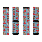 Custom Face Socks , Personalize socks, Valentines day gift for him or her, Custom Text Socks, Birthday Gift, Chirstmas Gift 90069760 - DiyGiftly