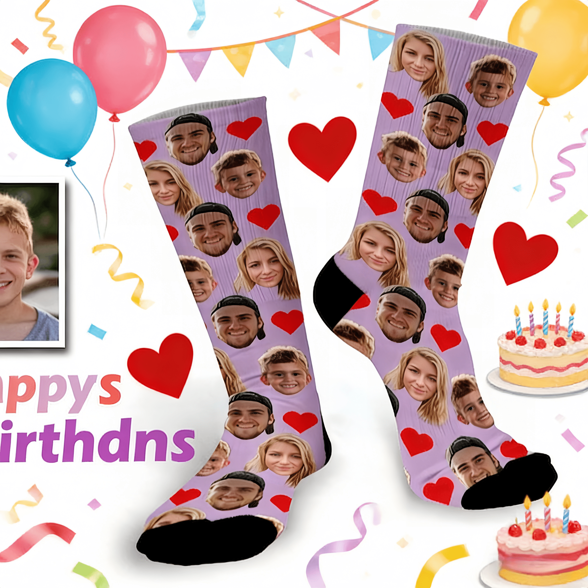 Custom Face Socks, Personalized funny socks with face, Customize socks with text,Father Days gift, personalized gift for mom,Class of 2025 722368 - DiyGiftly