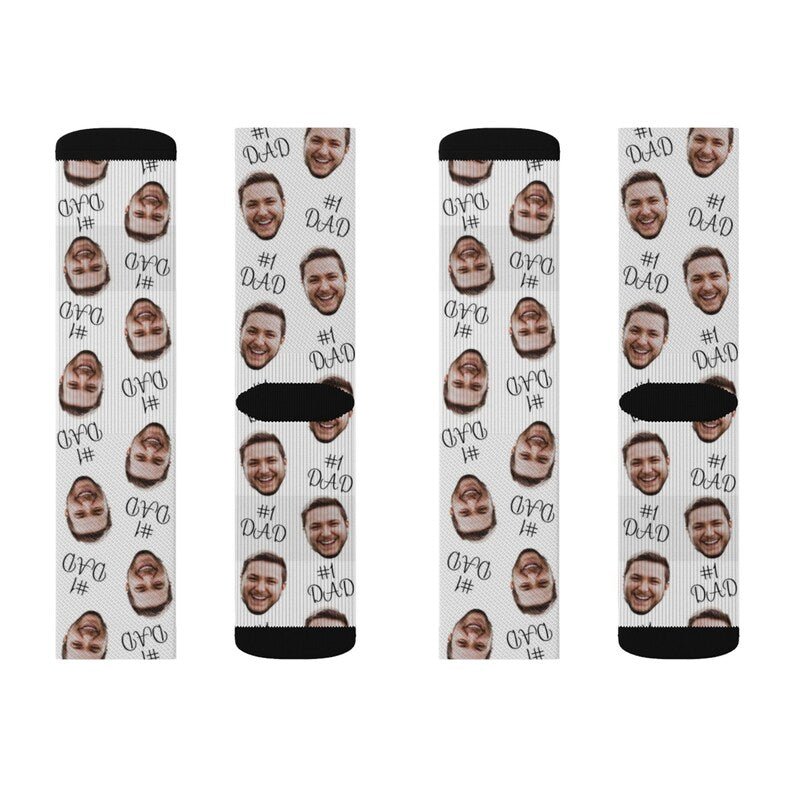 Custom face socks, Put Any Face and Text On The Socks , socks with text, Socks for father, Photo socks, Grandpa Socks, Father's day Gift 989696 - DiyGiftly
