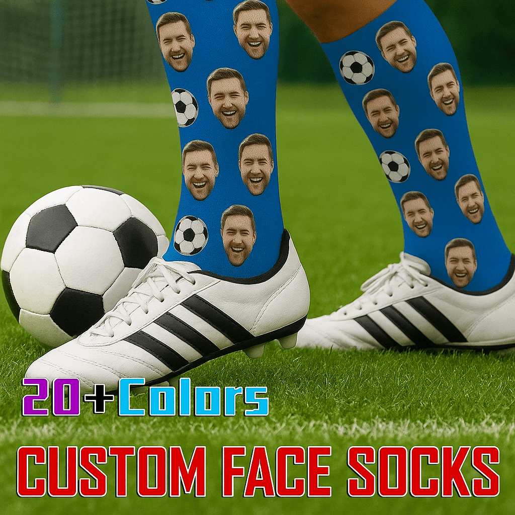 Custom Face Socks,Soccer Pattern Socks,Custom Gift Idea,team Socks, sports Socks,Class of 2025,Father's Day 737088 - DiyGiftly