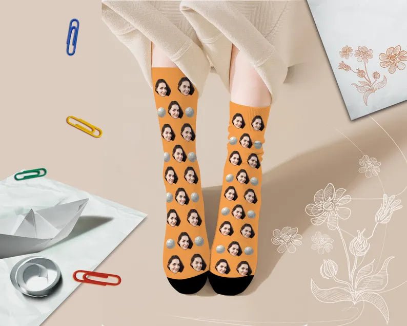 Custom Face Socks,Soccer Pattern Socks,Custom Gift Idea,team Socks, sports Socks,Class of 2025,Father's Day 737088 - DiyGiftly