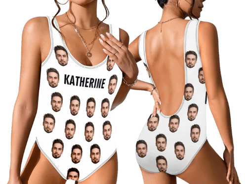 Custom Face Swimsuit Personalized Women Swimsuit with Face Face on Bathing Suits Bikini Swimwear Bachelor Party Birthday Anniversary Gift - 3 01606144 - DiyGiftly