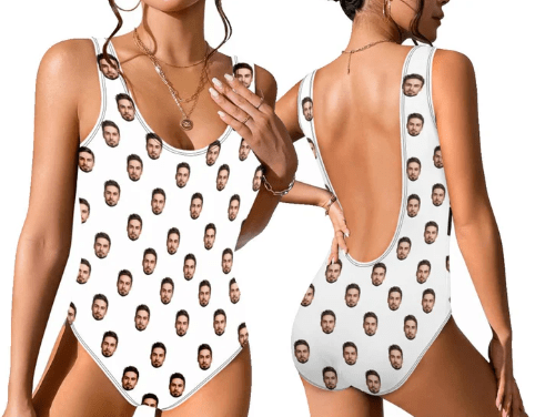 Custom Face Swimsuit Personalized Women Swimsuit with Face Face on Bathing Suits Bikini Swimwear Bachelor Party Birthday Anniversary Gift - 4 917504 - DiyGiftly