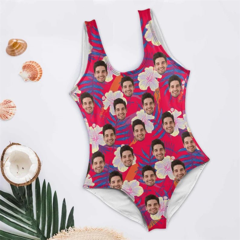 Custom Face Swimsuits for Women Custom Swim Trunks with Face Couple Bathing Suits Personalized Women's Swimwear Bachelor Holiday Party Gift 883072 - DiyGiftly
