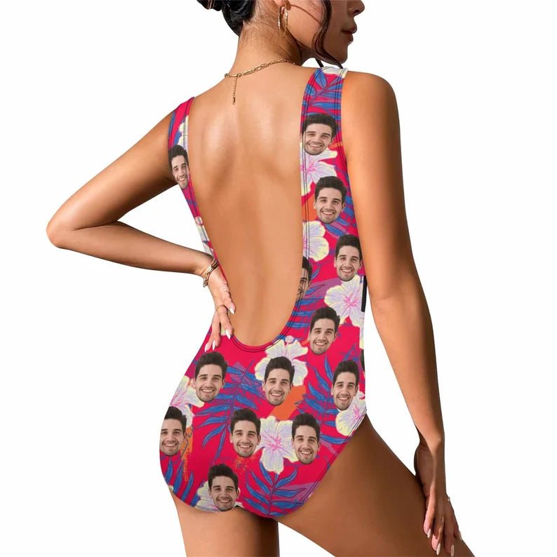 Custom Face Swimsuits for Women Custom Swim Trunks with Face Couple Bathing Suits Personalized Women's Swimwear Bachelor Holiday Party Gift 883072 - DiyGiftly
