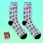 Custom Faces Socks With Your Photo Online Preview - DiyGiftly