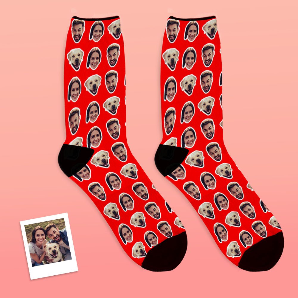 Custom Faces Socks With Your Photo Online Preview - DiyGiftly