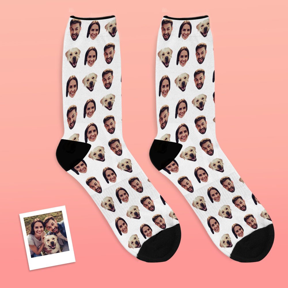 Custom Faces Socks With Your Photo Online Preview - DiyGiftly