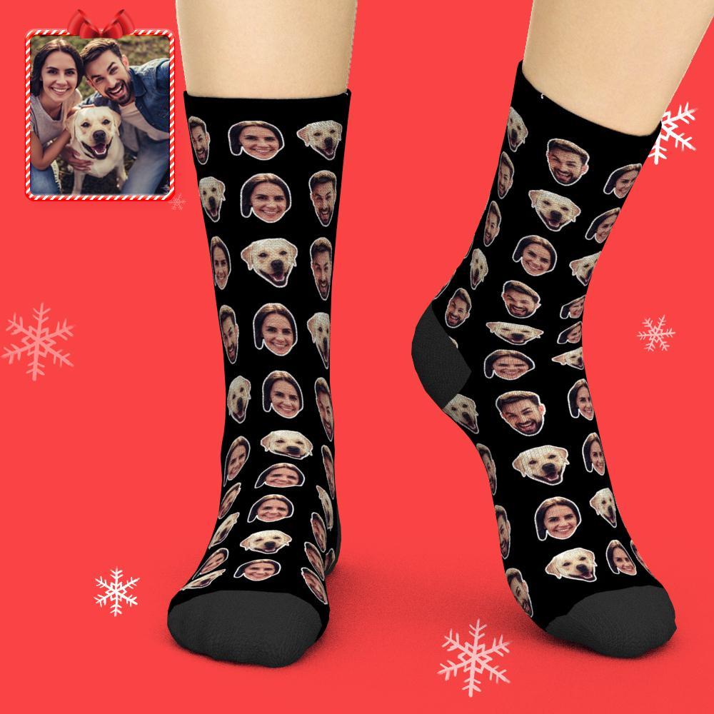 Custom Faces Socks With Your Photo Online Preview - DiyGiftly