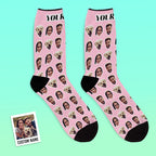 Custom Faces Socks With Your Photo Online Preview - DiyGiftly