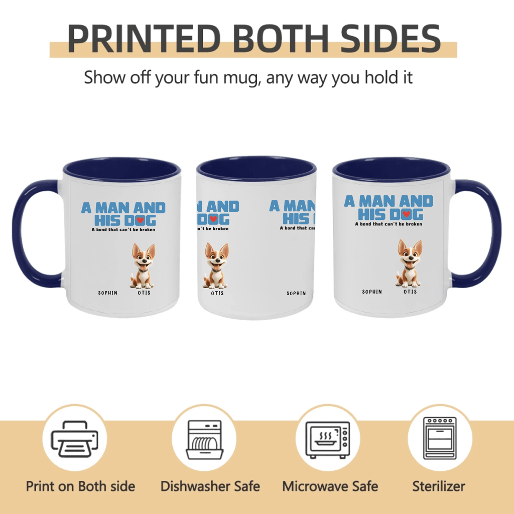 Custom Figures And Dogs - White Custom Mugs - Birthday Gift 758299 - DiyGiftly