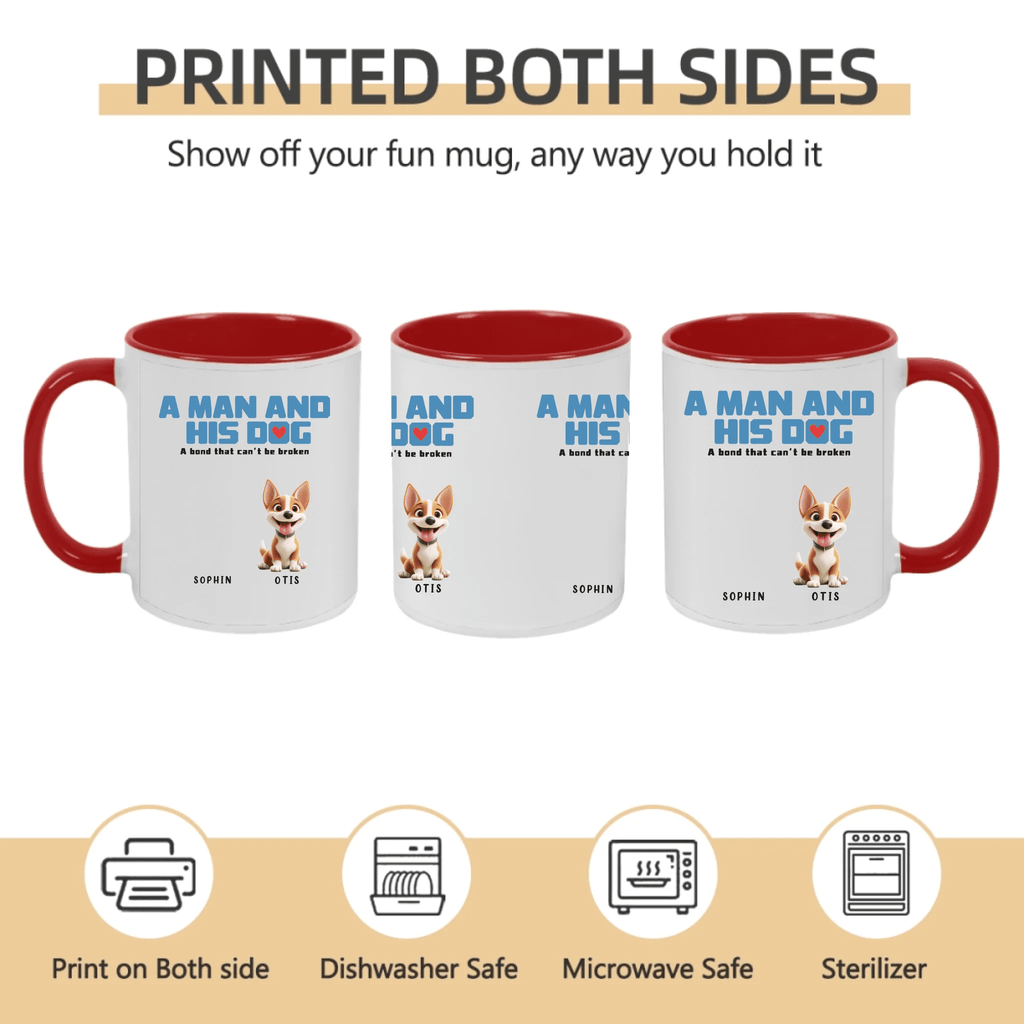 Custom Figures And Dogs - White Custom Mugs - Birthday Gift 758299 - DiyGiftly