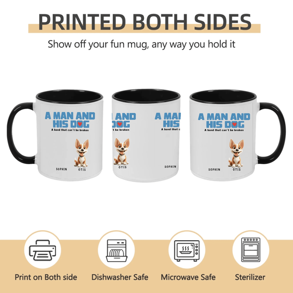 Custom Figures And Dogs - White Custom Mugs - Birthday Gift 758299 - DiyGiftly