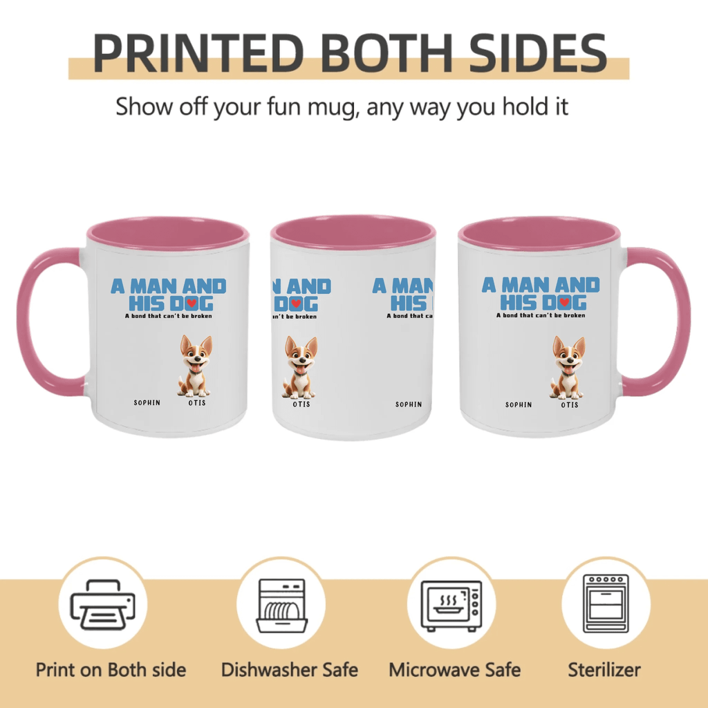 Custom Figures And Dogs - White Custom Mugs - Birthday Gift 758299 - DiyGiftly
