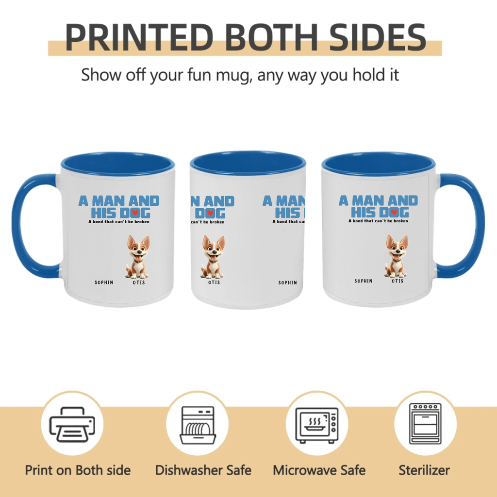 Custom Figures And Dogs - White Custom Mugs - Birthday Gift 758299 - DiyGiftly