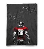 Custom Football Blanket With Name And Number 742708 - M - DiyGiftly