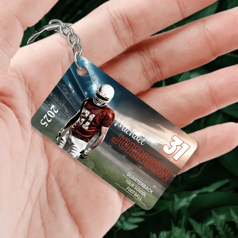 Custom Football Christmas Ornament, Football Photo Christmas Ornament Sports Ornament Boy's Football Ornament Custom Photo Football Gift 737022 - DiyGiftly