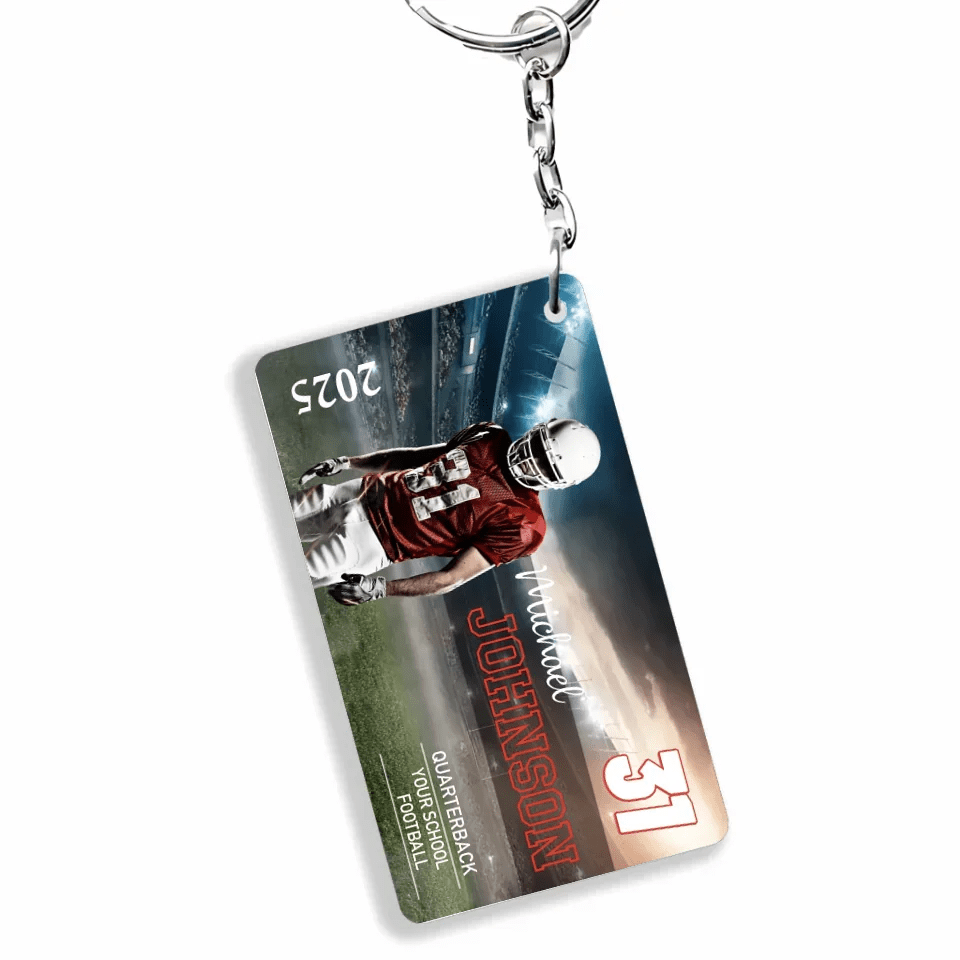 Custom Football Christmas Ornament, Football Photo Christmas Ornament Sports Ornament Boy's Football Ornament Custom Photo Football Gift 737022 - DiyGiftly