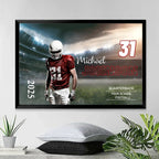 Custom Football Christmas Ornament - Poster or Canvas - Football Photo Sports Ornament Birthday Gift For Boy's Football 737889 - 737939 - DiyGiftly