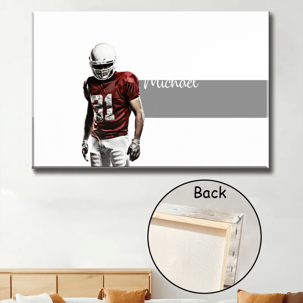 Custom Football Christmas Ornament - Poster or Canvas - Football Photo Sports Ornament Birthday Gift For Boy's Football 737889 - 737939 - DiyGiftly