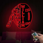 Custom Football Name and Number Metal Sign – Personalized Jersey Wall Decor, Unique Gift for Football Players, Coaches, and Sports Fans, Perfect for Bedroom, Game Room, or Man Cave 98239488 - DiyGiftly